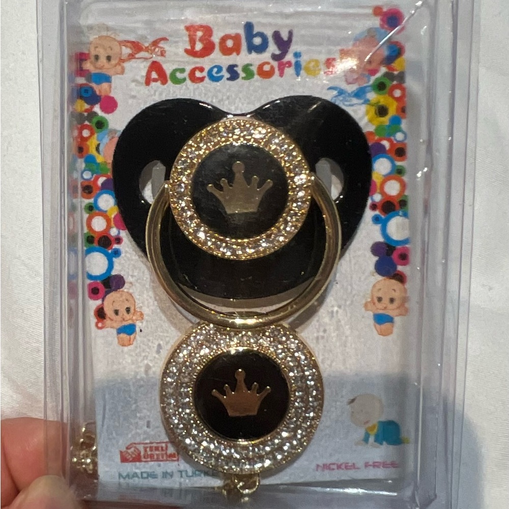 Rhinestones luxury pacifiers.